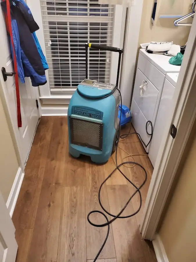 Commercial dehumidifier deployed for Flood Damage Cleanup in Bellevue