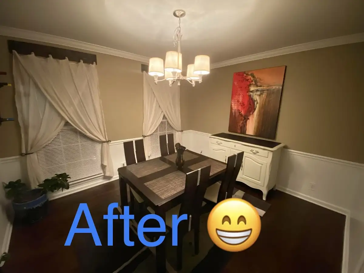 Professional dining room restoration after water damage in Bellevue