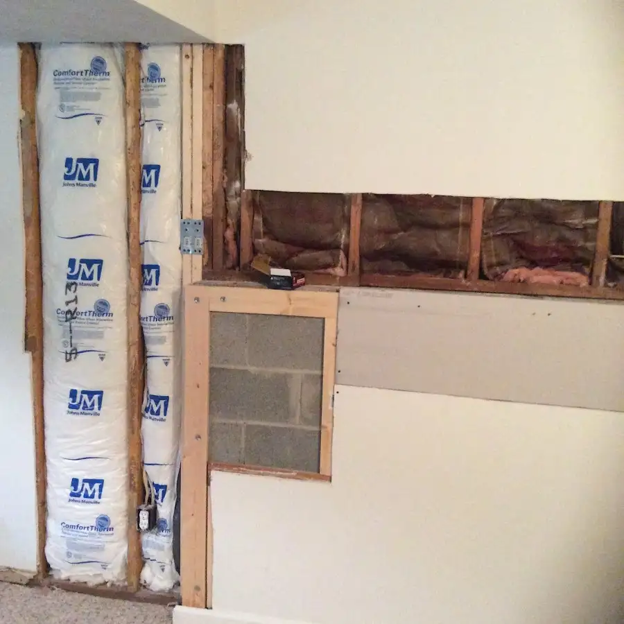 Wall insulation replacement during Contents Cleaning & Restoration in Bellevue